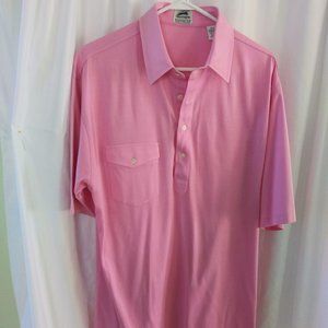 SLAZENGER  MENS ATHLETIC POLO SHIRT PINK SIZE L